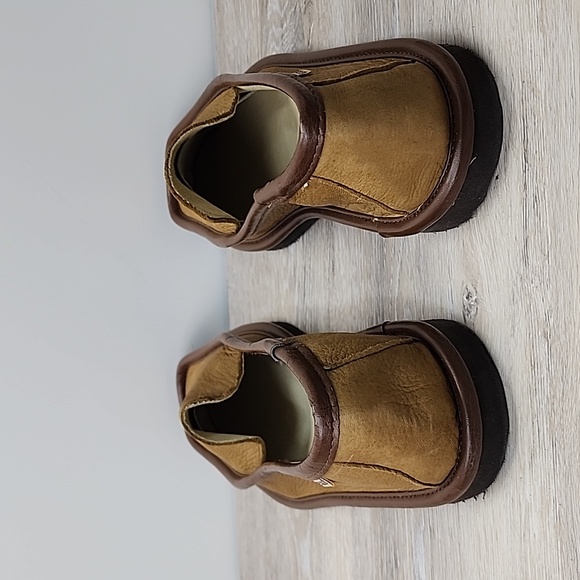 NWOT L.B. Evans Mens Deerking Deerskin Leather Classic Moccasin Slippers Tan 14M - Picture 7 of 11